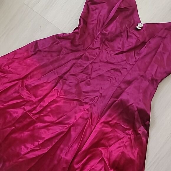 Vintage halter neck pink ombre 11/12 juniors size tulle lined prom - Picture 4 of 10